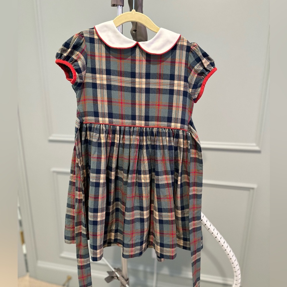 Bella Bliss Grace dress in mulberry plaid